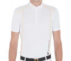 POLO EQUITAZIONE EQUESTRO UOMO MANICA CORTA CON MICROTRAFORO - 9749