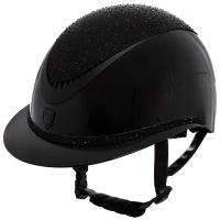 CASCO EQUESTRO LUXURY WIDE VISOR CON CRISTALLI