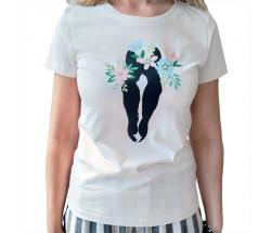 T-SHIRT MATINGOLD STAMPA CAVALLO FLOREALE da DONNA - 3515