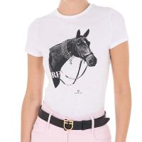 T-SHIRT DONNA EQUESTRO con stampa READY TO THE PARTY