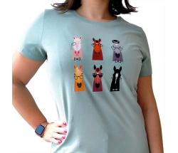 T-SHIRT MATINGOLD CAVALLI CARTOON da DONNA - 3980