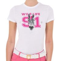 T-SHIRT DONNA EQUESTRO WILD LIFE in COTONE