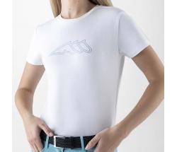 T-SHIRT DONNA CON LOGO EQUILINE STRASS in COTONE - 9251