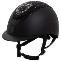 CASCO PROXIMA EQUESTRO LOGO CON STRASS A VISIERA STRETTA - 3382