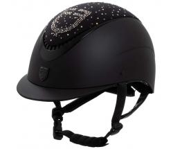 CASCO PROXIMA EQUESTRO LOGO CON STRASS A VISIERA STRETTA - 3382