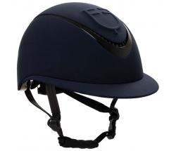 CASCO EQUITAZIONE EQUESTRO LOGO IN RILIEVO CON VISIERA LARGA - 3226