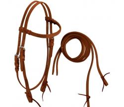 BRIGLIA WESTERN CON FRONTALINO DRITTO DECORATO - 4332